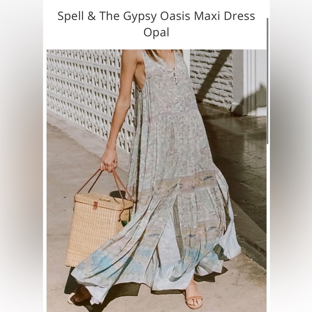 Spell Opal Maxi Dress in Soft Pastels
